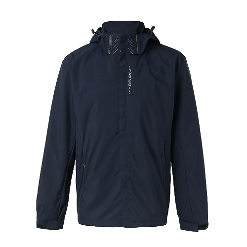 Herren Herbst und Winter Outdoor dünne Bergsteigerbekleidung Angeljacke Takeaway Single Storm Jacke Winterjacke Herren Daunen Herren Wasserdicht Jacke Herren Dünn Jacke Herren Leicht (Dark Blue, XXXL) von QWUVEDS