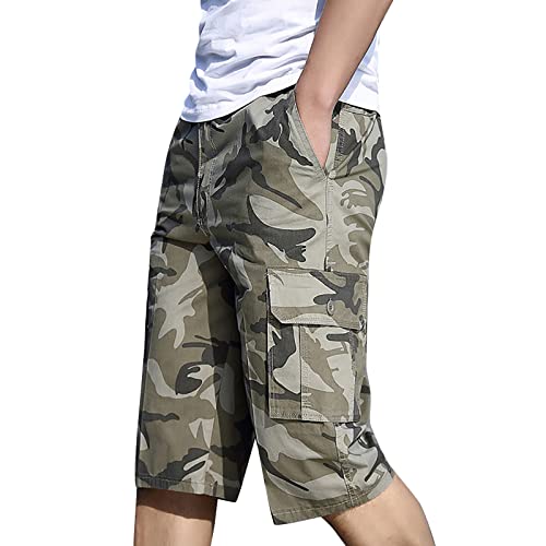 QWUVEDS Angelhose Herren Winter Fitness Hosen Sports Bedruckte Tasche Bodybuilding Gelegenheitshose Herren Sommer Herrenhose Windfeste Hose Herren von QWUVEDS