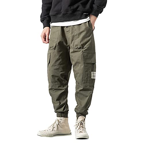 QWUVEDS Herrenmode Jogger Sporthose Lässige Baumwolle Cargohose Gym Jogginghose Hose Herren Lange Hose Camouflage Hose Herren Cargo Stretch Jeans Herren Herren Jeans Stretch Skinny Jeans Herren von QWUVEDS