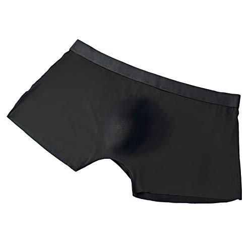 QWUVEDS Nahtlose Unterwäsche Boxer modische Bequeme atmungsaktive Hose für Herren Seide String-Tanga String-Tanga mit Perlen Herrenslip von QWUVEDS