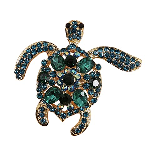 QWUVEDS Schildkröte Brosche Persönlichkeit Einfache Kleidung Accessoires Corsage Brosche Kleid Seidenschal Schnalle Pin Tasche Kleidung Hut Trend Dekorative Brosche Brosche Spitze von QWUVEDS