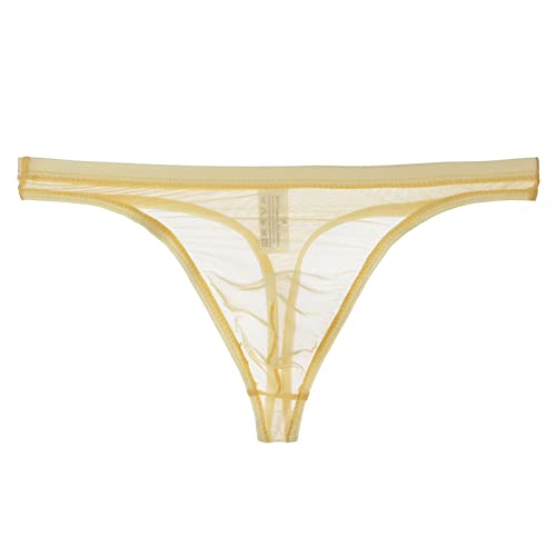 QWUVEDS Unterhosen männer Slip sexy Transparenter Tanga für Herren, dünnes Mesh, sexy Unterwäsche Herren Super Mini String Spitzenhöschen atmungsaktiv Unterhosen Jungen Unterhosen männer Slip von QWUVEDS