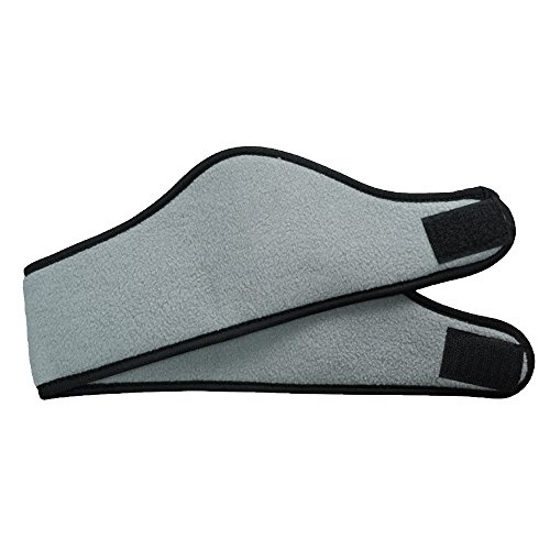 Stirnband Haarband Ohr Unisex Ski Winter Damen wärmer Herren Ohrband Stirnband Herren Laufweste (Grey, One Size) von QWUVEDS