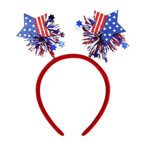 US Independence Day Haarbänder Haarschmuck für Kinder Erwachsene Festival Party Dekoration Atmosphäre Foto Requisiten Jogging Kleidung Herren (G, One Size) von QWUVEDS