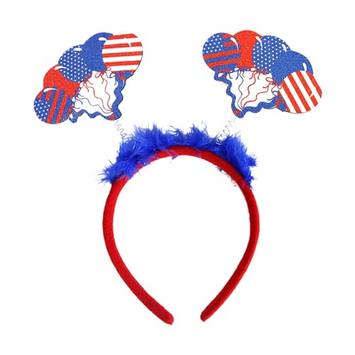 US Independence Day Haarbänder Haarschmuck für Kinder Erwachsene Festival Party Dekoration Atmosphäre Foto Requisiten Jogging Kleidung Herren (H, One Size) von QWUVEDS