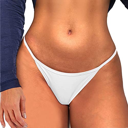 lingerie sexy for women sexy dessous damen für sex Unterwäsche frauen Floral Low G bestickt Höschen Tanga Taille Frauen Slips dünnen String nahtlos hohl sexy Unterwäsche Dessous Strapse (White, M) von QWUVEDS