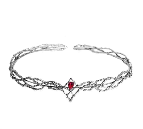 Kopfschmuck Elfen Kristall-Elfen-Haarkrone, Feenhaar, Wald-Haarband, Elfen-Pixie-Haarschmuck for Frauen(12) von QWWQYDY