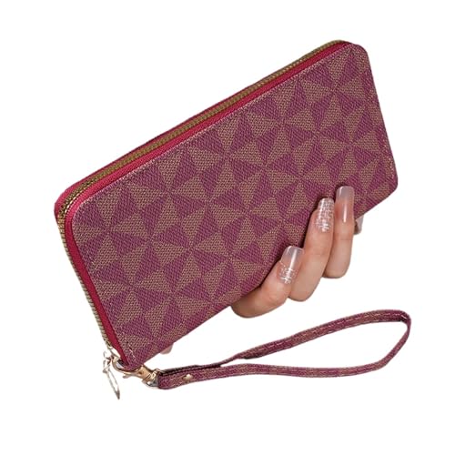 QWWQYDY Brieftasche Damen Damen Lange Brieftasche Mode Kapazität Münze Clutch Kartenhalter(Red) von QWWQYDY