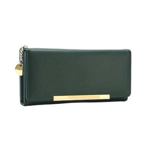 QWWQYDY Brieftasche Damen Frauen Brieftasche Lange Geldbörse Kupplung Große Kapazität Weibliche Paket Karte Halter(Green) von QWWQYDY