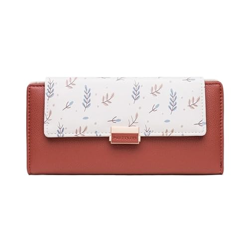 QWWQYDY Brieftasche Damen Frauen Brieftaschen Geldbörsen Weibliche Kapazität Tasche Dame Münze Karte Halter(Color1) von QWWQYDY