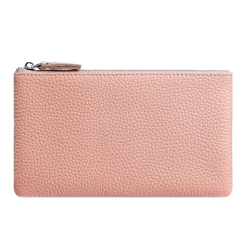 QWWQYDY Brieftasche Damen Leder Minimalist Kartenhalter Brieftasche Damen Kompakt Organizer(Pink) von QWWQYDY