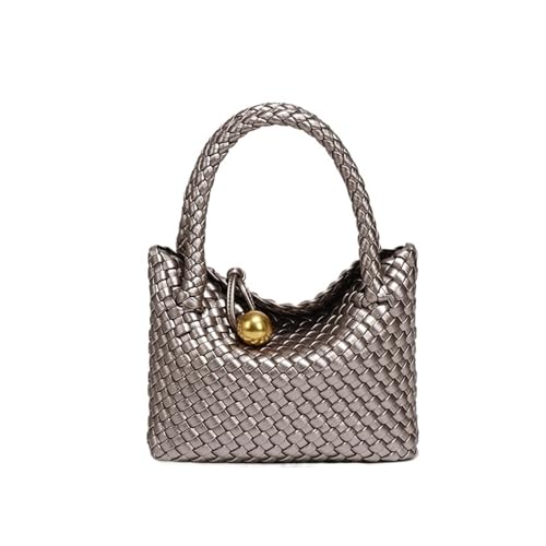 QWWQYDY Umhängetasche Damen Gewebte Schultertasche Crossbody Tote Kleine Vegane Ledertasche Handtasche Hobo Bag(Color 5) von QWWQYDY