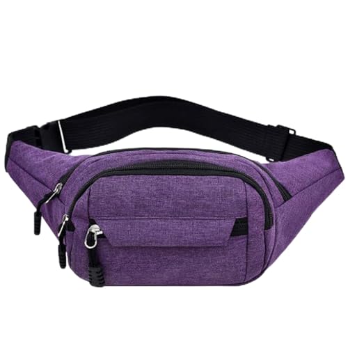 QYWT Bauchtasche, Gürteltasche für Damen, verstellbare wasserdichte Taillengürteltasche für Reisen, Sport, Laufen, Wandern, Joggen,Lila von QYWT