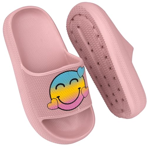 Kinder Badelatschen MäDchen Dusch Badeschuhe rutschfest Sommer Hausschuhe Jungen Badeschlappen Strand Sandalen Rosa EU30 von QZCEO