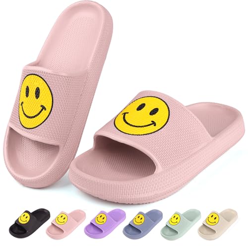 Kinder Badelatschen Mädchen Badeschlappen Sommer Dusch Badeschuhe rutschfest Sandalen Hausschuhe Jungen Badeschlappen Strand Sandalen Pool Rosa EU31 von QZCEO