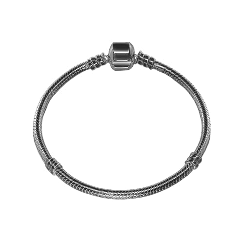 QZKJQDD Charm Armband Silber 925 Damen, Armbänder Quadratische Schnalle Serie Schlangenketten Bracelet, Charms Armband Damen Silber Anhänger Armbänder, Bettelarmband Schmuck (Schwarz) von QZKJQDD