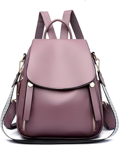 QZLNONTK Modische Damen-Umhängetasche – Diebstahlsicherer Reiserucksack aus weichem Leder for Damen – Outdoor-Tasche mit großem Fassungsvermögen(Purple) von QZLNONTK