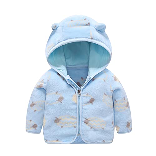 QZQZ Plüschjacke Kinder Mädchen Jungen Mit Kapuze Winter Warme Fleecejacken Baby Fleece Oberbekleidung Reißverschluss Fleecemäntel Jacke Outwear Winterjacke Parka Jacke Steppjacke von QZQZ