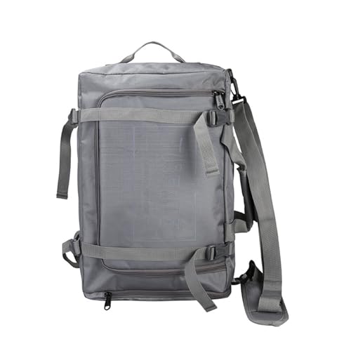 Extra GroßEr Rucksack,Sport Duffel Bag,Reiserucksack Damen Herren, HandgepäCk Flugzeug,GroßE Sporttasche,Handtaschen,Schulrucksack, Mit Trolley-Gurt, Unisex (dunkelgrau) von QZYGWCS