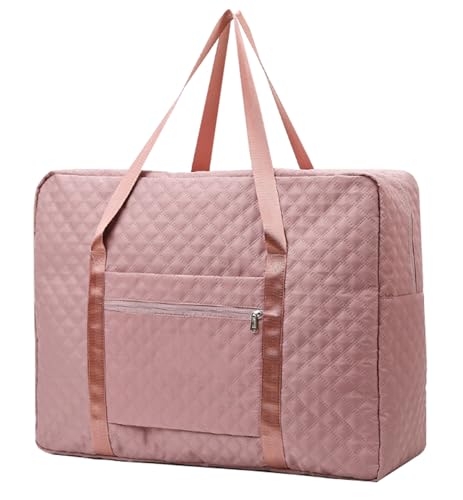 GroßE Sporttasche,Reisetasche FüR Damen Und Herren,Mit Nassfach, Wasserdicht,FüR Wochenendreisen,Trainingstasche,Handtasche (Rosa) von QZYGWCS