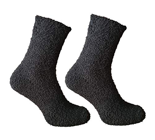 Qano Herren Kuschelsocken DP schwarz 39-42 von Qano