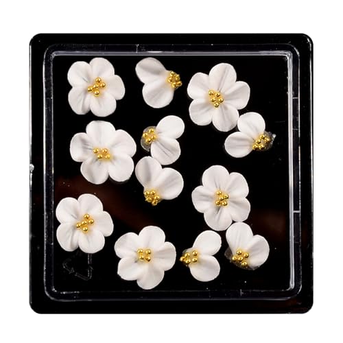 12 Stücke Harz Rose Camellia Nails Charme Einzigartige Stile 3d Nägel Accesories Maniküre Nägel Kunst Für Frauen Und Mädchen von Qaonsciug