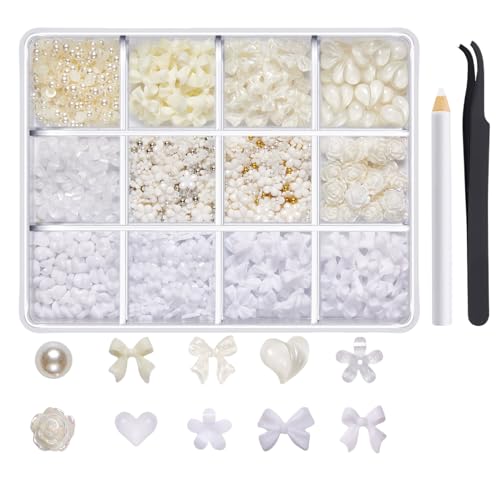 1Box ​​3d Nägel Charme Nägel Strasssteine ​​für Frauen Nägel Dekoration Nägel Kunstprojekte Verschönerung Handwerksbehörden Accessoires von Qaonsciug
