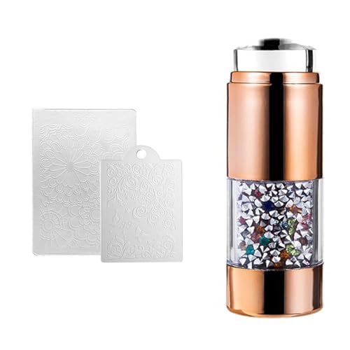 2-in-1-Nagelkunst Stempel Und Schaber Set Perfekt Für French Maniküre Nagelkunstdekoration von Qaonsciug