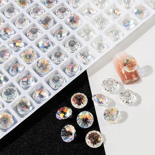 20 Pcs Spitze Nagel Strasssteine ​​Nagel Edelstein 3d Nagelbrand Nagelkristalle Herz Rechteckige Strasssteine ​​Diamant Für Frauen von Qaonsciug