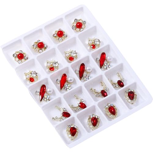 3D Nägel Strasssteine Nägel Kristall Charm Nägel Charm Gemischte Form Nägel Kunst Charm Nagel Kunst Dekorationen Für Frauen Und Mädchen von Qaonsciug