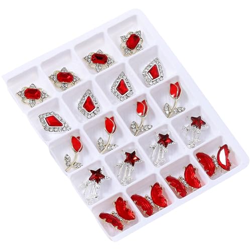 3D Nägel Strasssteine Nägel Kristall Charm Nägel Charm Gemischte Form Nägel Kunst Charm Nagel Kunst Dekorationen Für Frauen Und Mädchen von Qaonsciug