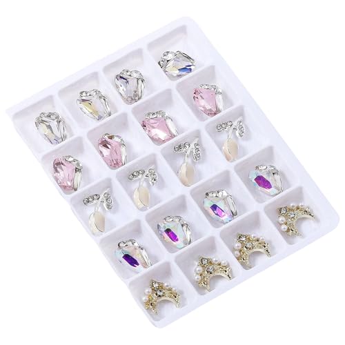 3D Nägel Strasssteine Nägel Kristall Charm Nägel Charm Gemischte Form Nägel Kunst Charm Nagel Kunst Dekorationen Für Frauen Und Mädchen von Qaonsciug