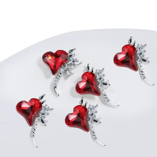 5 Stück Stilvolle 3D Nagelanhänger Zum Selbermachen Kunstdekoration Bringen Sie Ihre Maniküre Auf Die Nächste Stufe Für Frauen Und Mädchen von Qaonsciug