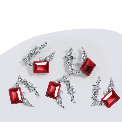 5 Stück Stilvolle 3D Nagelanhänger Zum Selbermachen Kunstdekoration Bringen Sie Ihre Maniküre Auf Die Nächste Stufe Für Frauen Und Mädchen von Qaonsciug