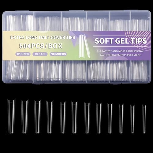 504x Extra Vollständig Abdeckende Spitzen Acryl Nagelspitzen Künstliche Nägel Weiche Gel Spitzen Klare Nagelspitzen Zum Aufdrücken Von Nägeln Für Frauen 504x Extra Vollständig Abdeckende Spitzen Acryl Nagelspitzen Künstliche Nägel Weiche Gel Spitzen Klare Nagelspitzen Zum Aufdrücken Von Nägeln Für Frauen von Qaonsciug