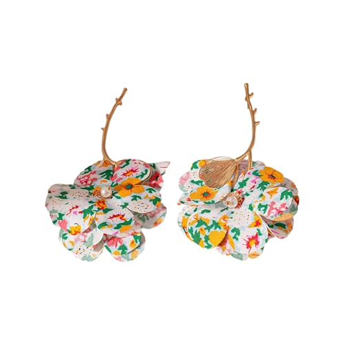 Blumenohrringe Elegante Bolzen Moderne Blumenohrstifte Legierungstextur Ohrschmuck Geeignet Für Stilvolle Outfits Hangle von Qaonsciug