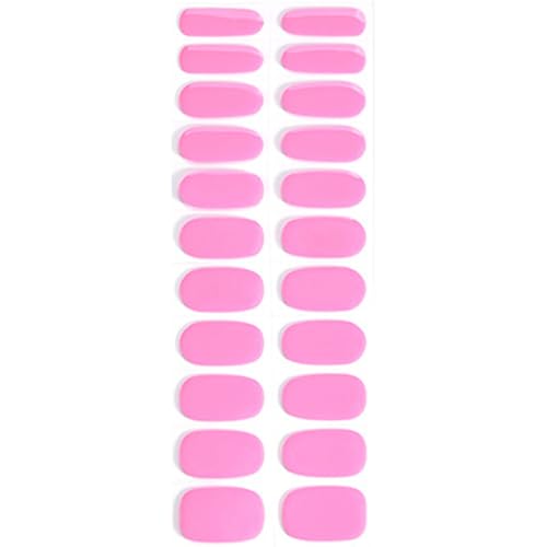 Einfarbige Gel Nagelaufkleber Nagellackstreifen Halbgehärtete Gel Nagelstreifen Maniküre Aufkleber Komplette Nagelfolien von Qaonsciug