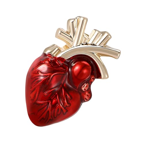 Einzigartige Menschliche Körper Orgel Brosche Leichtes Herz Lampen Pin Jacken Bag Rucksack Abzeichen Kleidung Schmuck Für Alltägliche Tragen Künstlerischer Herz Brosche von Qaonsciug