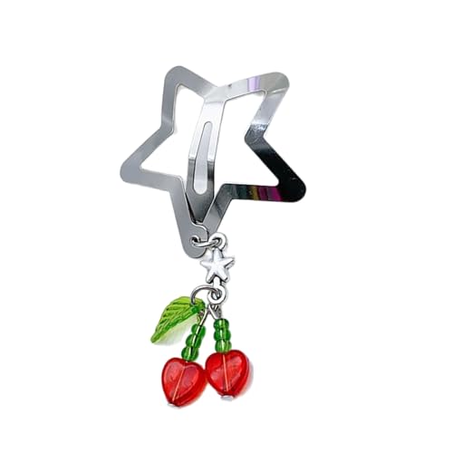 Haarspange mit Perlenstern-Anhänger, Haarnadel mit Fransenkette, Dekoration, Haarspange für Mädchen, Ornamente von Qaonsciug