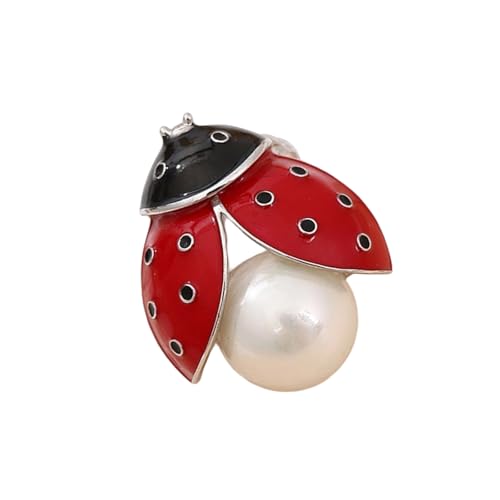 Hochglänzende Legierung Ladybirds Pin Mit Glitzernden Kristallen Handgefertigt Öltierbrosche Für Frauen Modekleidung Luxuslegierung Kristall Brosche von Qaonsciug
