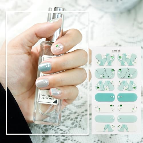 Modische Florale Nagelfolien 14 Tipps Für Frauen Nageldekoration Nagel Maniküre Kunst Patches Vollständige Abdeckung Nagellack Aufkleber von Qaonsciug