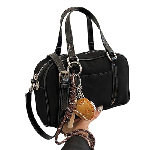 Modische Umhängetasche Vintage Wildleder Look Mit Verstellbarem Riemen Und Der Oberseite Für Freizeit Und Reisen von Qaonsciug