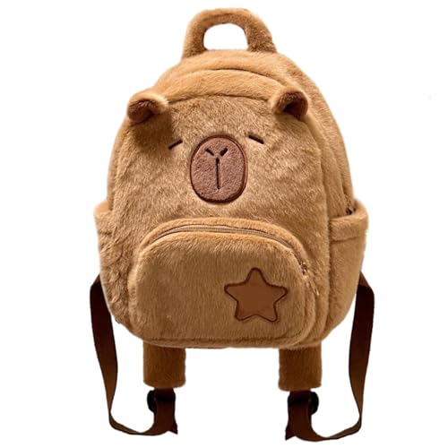 Niedliche Plüschpuppen Rucksäcke Für Frauen Studenten Schulrucksäcke Kinder Capybara Rucksäcke Kleine Rucksäcke Lässige Mädchen Rucksäcke Niedliche Plüschpuppen Rucksäcke Für Frauen Studenten Schulrucksäcke Kinder Capybara Rucksäcke Kleine Rucksäcke Lässige Mädchen Rucksäcke von Qaonsciug
