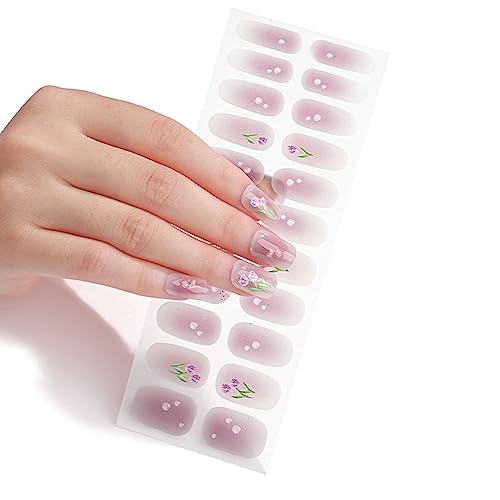 Packung Mit 22 Nagelaufklebern Kreativer Selbstklebender Nagelkunst Aufkleber Maniküre Dekoration Nagellack Vollständige Abdeckung Zum Aufdrücken Des Nagelstreifens von Qaonsciug