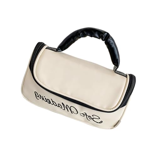 Qaonsciug Praktische PU Make Up Organisierte Bögen Dekoration Kompakte Kosmetikbeutel Toiletten Aufbewahrungsfall Für Frauen Die Für Tägliche Verwendung Wesentlicher Make Up Beutel Reisen von Qaonsciug