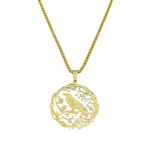 Qaonsciug 18k Gold Electroplating Hummingbird Halskette Edelstahl Pendellennhalte Kette Schmuckstück Für Besondere Anlässe Trendy Vogelanhänger von Qaonsciug