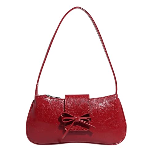 Qaonsciug Achselbeutel PU Leder Bögen Handtasche Hochzeit Achselbeutel Umhängetaschen Für Frau Die Praktische Und Stile Modehandtasche Sucht von Qaonsciug