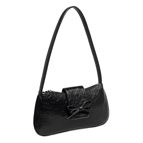 Qaonsciug Achselbeutel PU Leder Bögen Handtasche Hochzeit Achselbeutel Umhängetaschen Für Frau Die Praktische Und Stile Modehandtasche Sucht von Qaonsciug