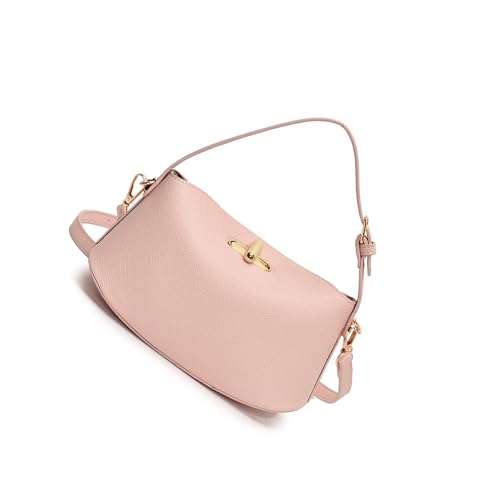 Qaonsciug All Matching Crossbody Bag Für Frauen Einfache Umhängetasche Retro Handtasche PU Leder Eimer Alltag Frauen Retro Schulter PU Leder Crossbody Weibchen Eimer von Qaonsciug