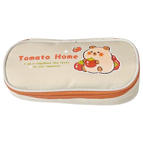 Qaonsciug Big Capacity Bleistiftkoffer Reißverschlüsse Stifthalter Stifte Organisatoren Geräumige Tasche Große Schreibwarenpenstbeutel Große Koffer von Qaonsciug